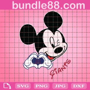 Giants Mickey Mouse Football Svg