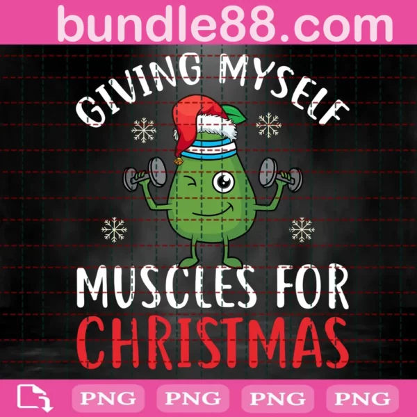 Giving Myself Muscles For Christmas Png