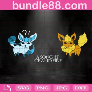 Glaceon And Flareon Svg