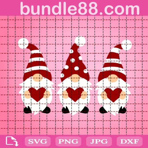 Gnomes With Hearts Svg