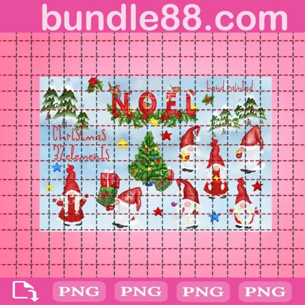 Gnomies Clipart, Christmas Clipart