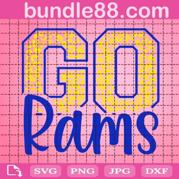 Go Rams Svg, Rams Football Svg