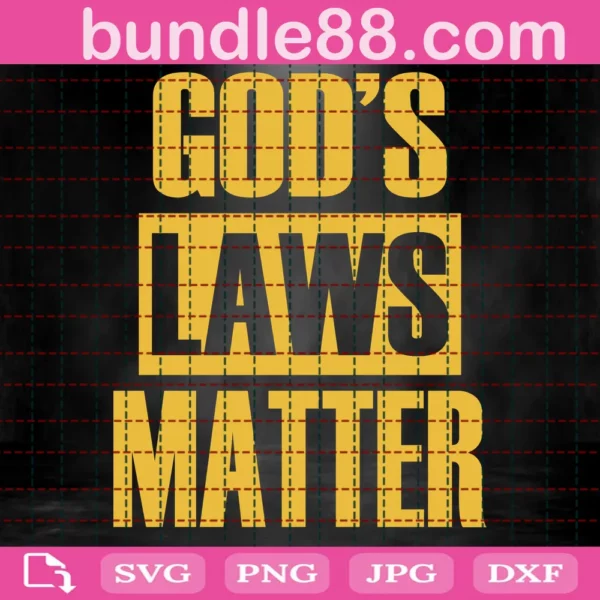 God's law matter SVG