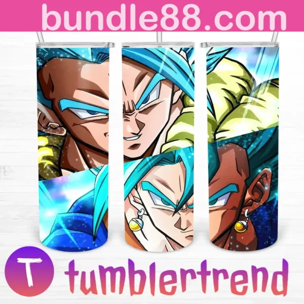 Gogeta And Vegito 20oz Tumbler Skinny