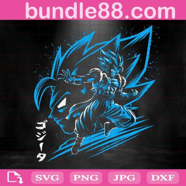 Goku Blue Svg, Super Saiyan Blue Svg