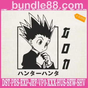 Gon Freecss Embroidery Design