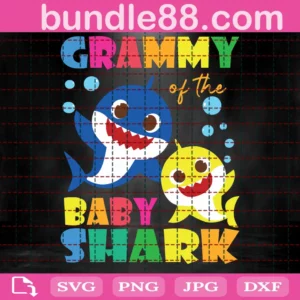 Grammy Of The Baby Shark Svg