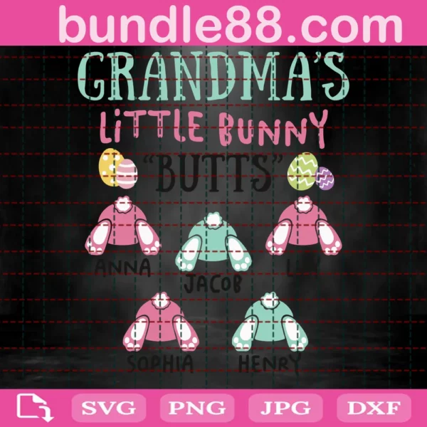 Grandma'S Little Bunnies Svg