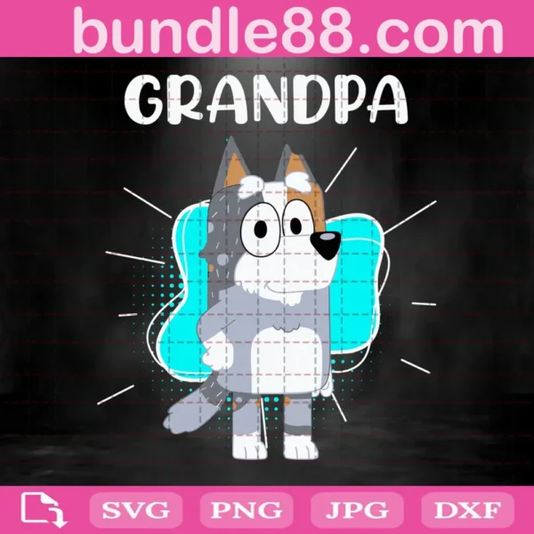 Grandpa Bluey Svg
