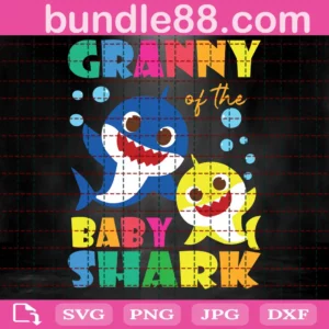 Granny Of The Baby Shark Svg