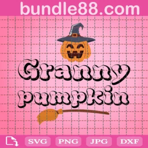 Granny Pumpkin Svg