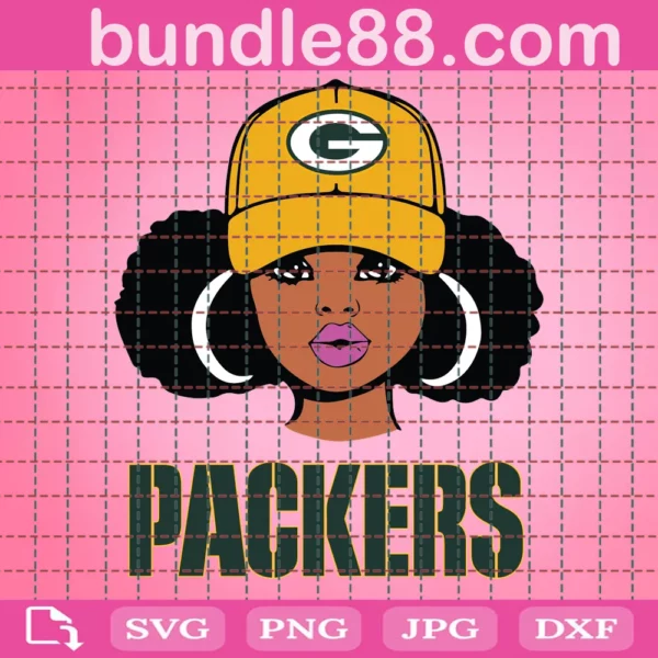 Green-Bay-Packers Cheerleader Football Svg Files