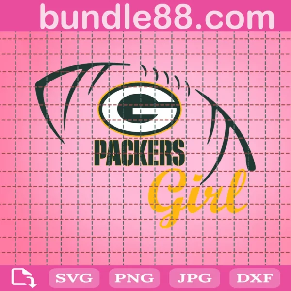 Green Bay Packers Girl Svg