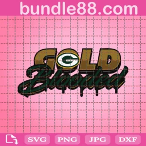 Green Bay Packers Gold Blooded Svg