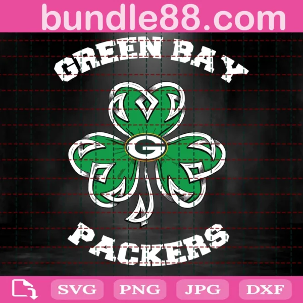 Green Bay Packers Lucky Clover Svg