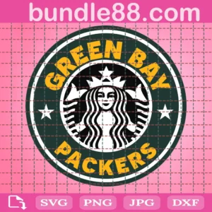 Green Bay Packers Starbucks Logo Cup Wrap Svg