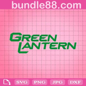 Green Lantern Text Svg