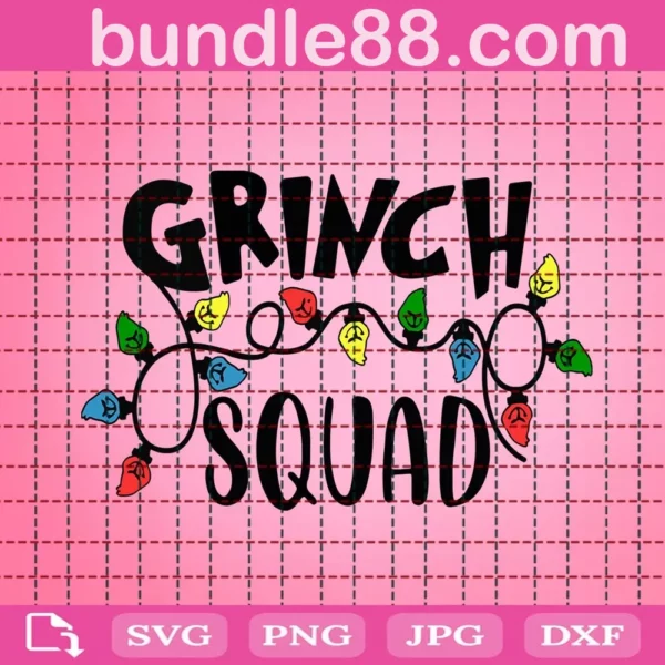 Grinch Squad Svg