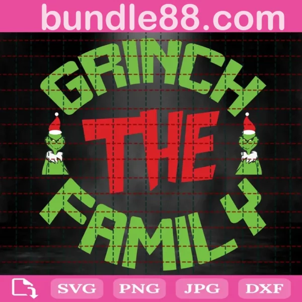 Grinch The Family Svg