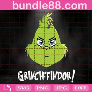 Grinchffindor Christmas Svg