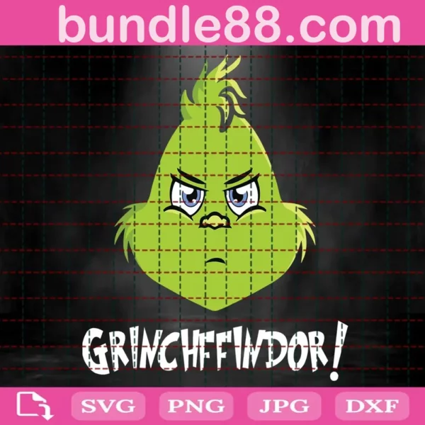 Grinchffindor Christmas Svg