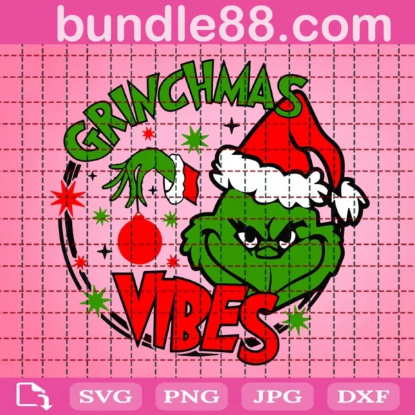 Grinchmas Vibes Svg