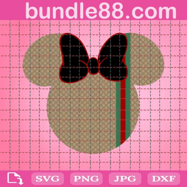 Gucci Minnie Mouse Svg