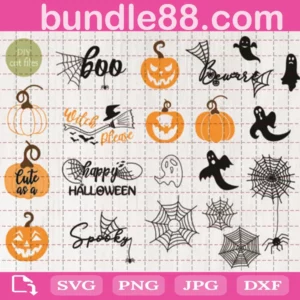 Halloween Bundle Clipart Svg Free