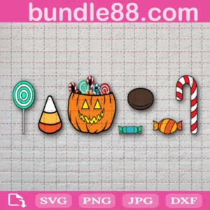 Halloween Candy Pack Bundle Svg Free