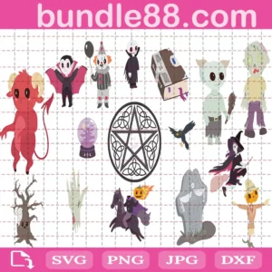 Halloween Characters Bundle Svg Free