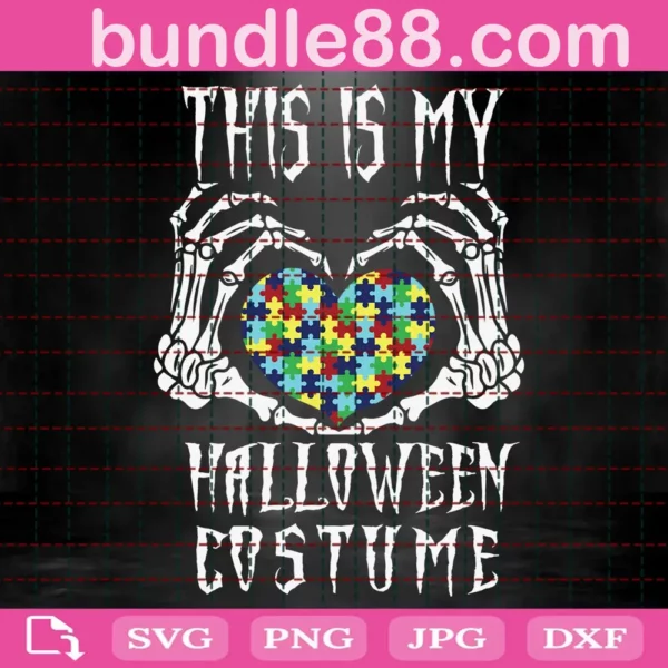 Halloween Costume Autism Awereness Svg