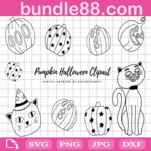 Halloween Doodle Bundle Svg Free