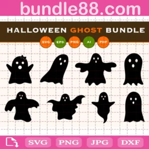 Halloween Ghost Bundle Svg Free
