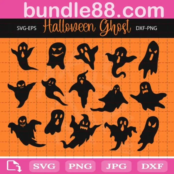 Halloween Ghost Bundle Svg Free