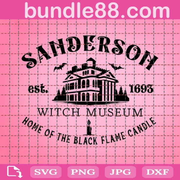 Halloween Sanderson Home Of The Black Flame Candle Svg