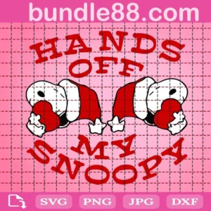 Hands Off My Snoopy Christmas Svg