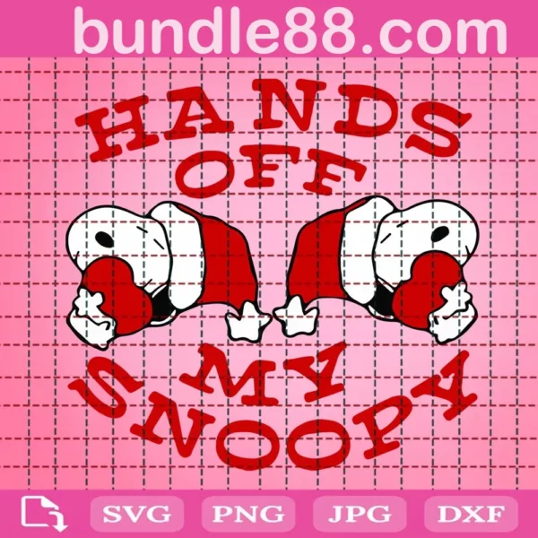 Hands Off My Snoopy Christmas Svg