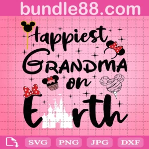 Happiest Grandma On Earth Svg