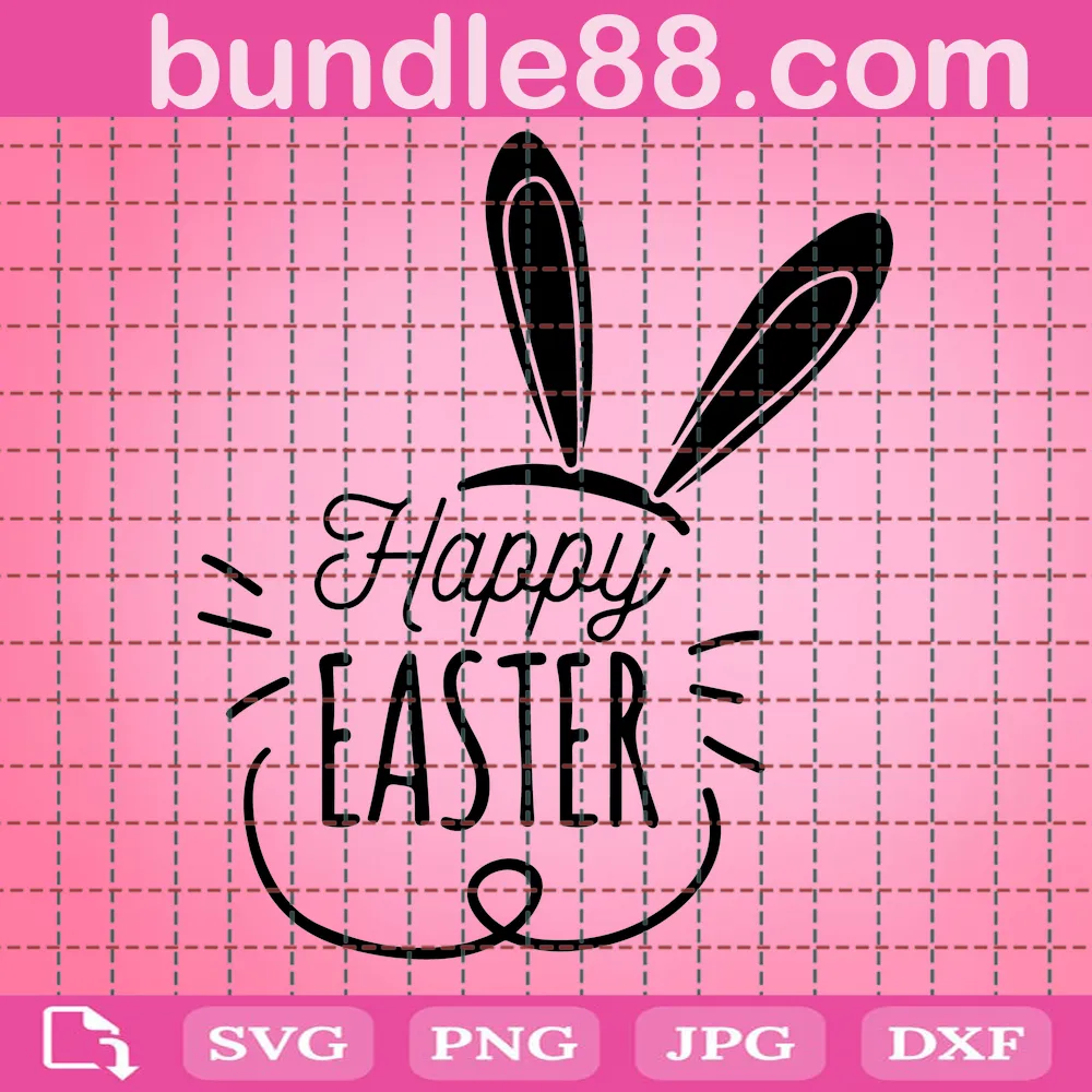 Happy Easter Svg