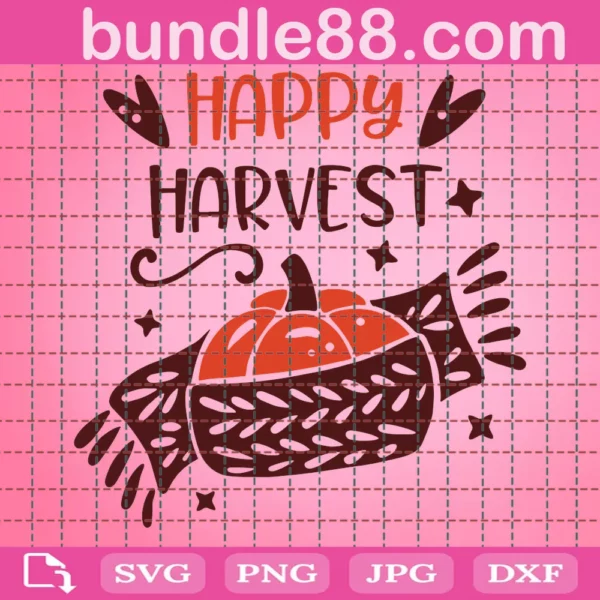 Happy Harvest, Thanksgiving Svg