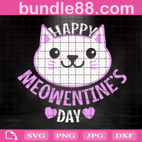 Happy Meowentine'S Day Svg