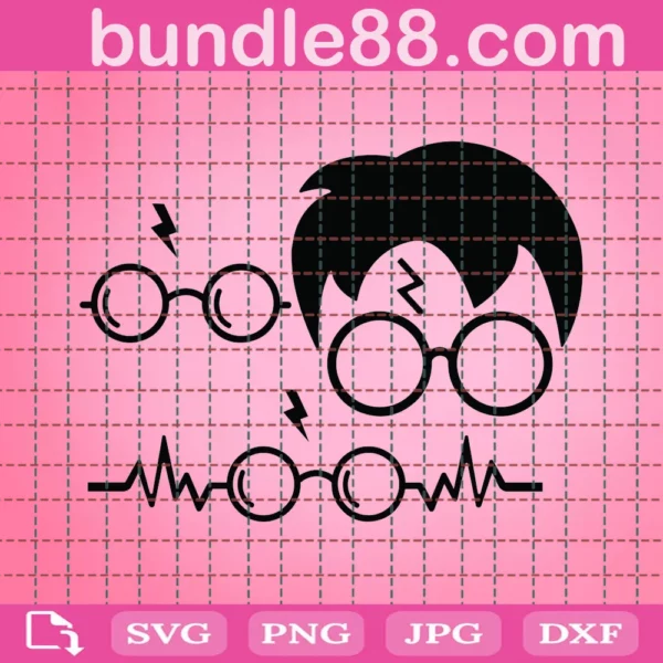 Harry Potter Glasses Svg