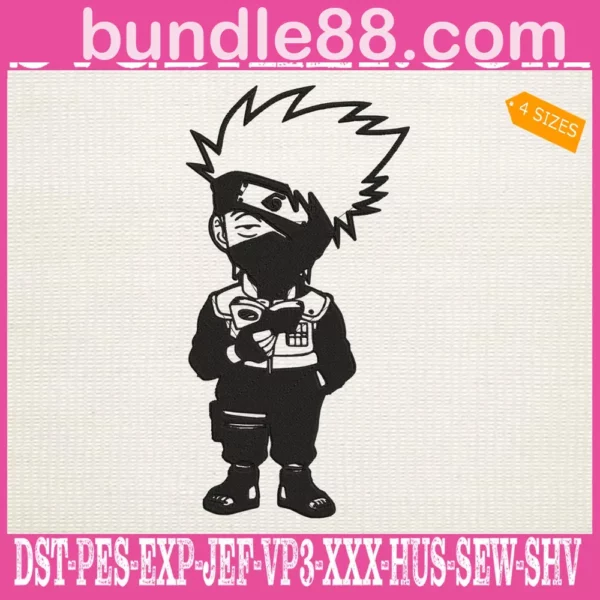 Hatake Kakashi Embroidery Design