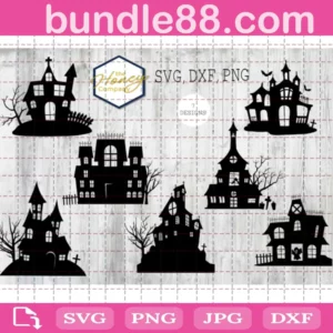 Haunted House Bundle Svg Free