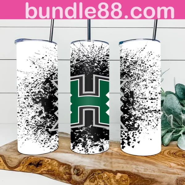 Hawaii Rainbow Warriors Football 20oz Skinny Tumbler