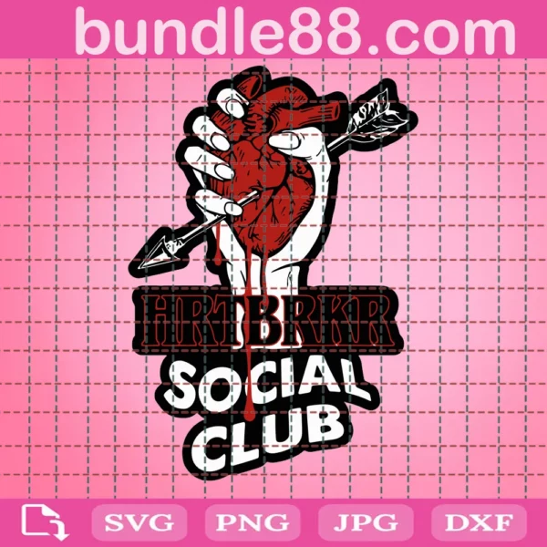 Heart Breaker Social Club Svg