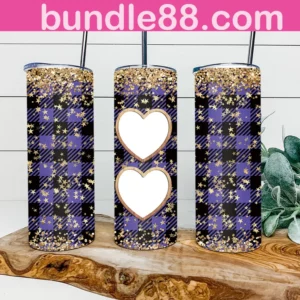 Heart Frame 20oz Tumbler Skinny