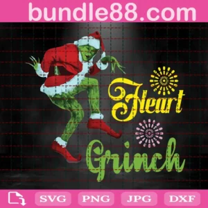 Heart Grinch Svg