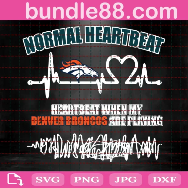 Heartbeat When My Broncos Looney Are Playing