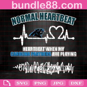 Heartbeat When My Carolina Panthers Are Playing